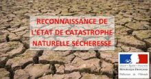 Déclaration de catastrophe naturelle sécheresse