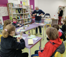 atelier pop-up à la bibliothèque