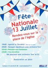 13 juillet, fête nationale